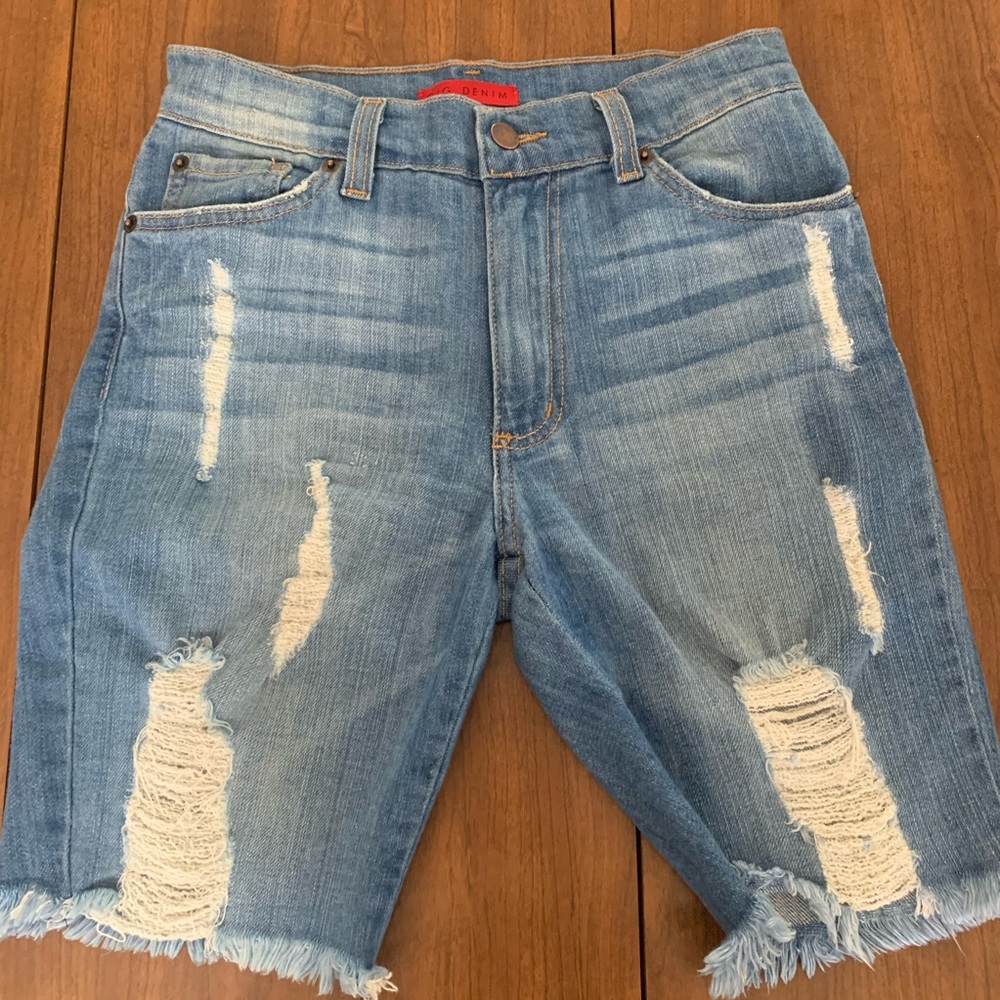 Fashion Nova GJG Denim Shorts/ Cut Off Jean Shorts